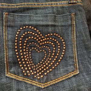 Frankie B jeans size 4 with heart design